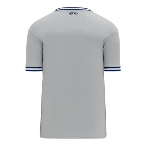 Athletic Knit V-Neck Baseball Jersey with Knitted Trim (BA1333)